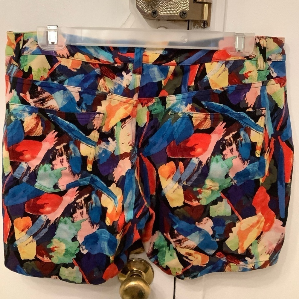 St33le Stretch Knit Jeans Rainbow Shorts Limited Edition 6” Inseam Sz. 34​​​​​​ - Picture 10 of 14
